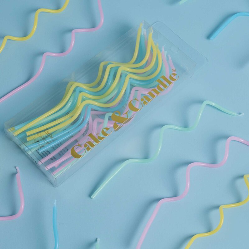 Pastel Swirly Candles