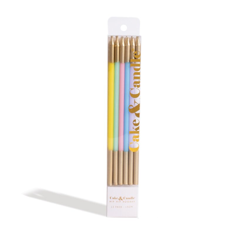 Pastel & Gold Candles